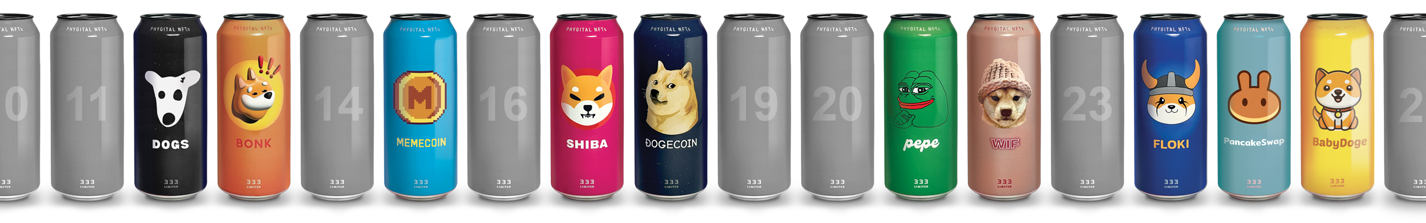 Unique crypto NFT art cans