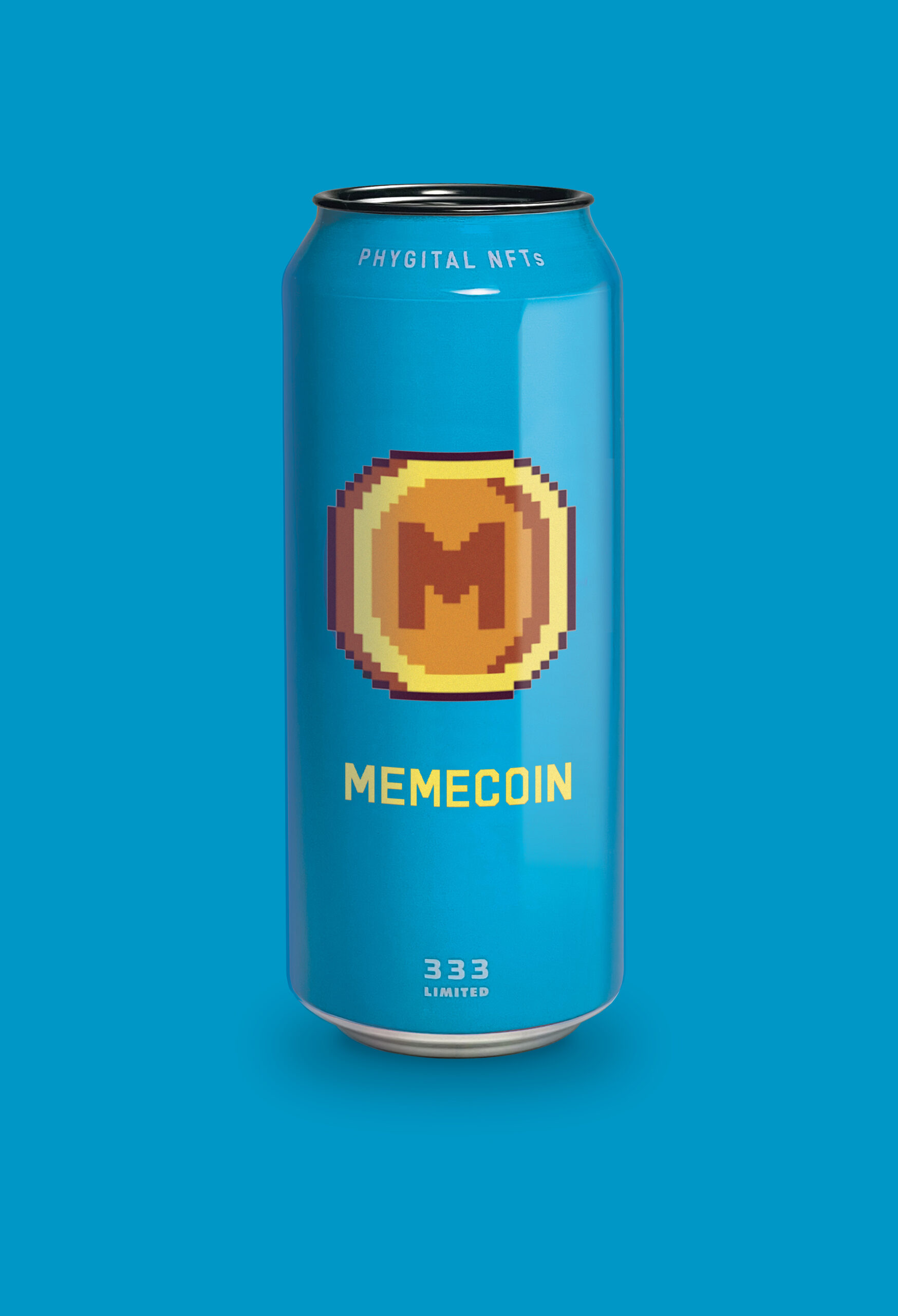 Rare crypto NFT in aluminum cans